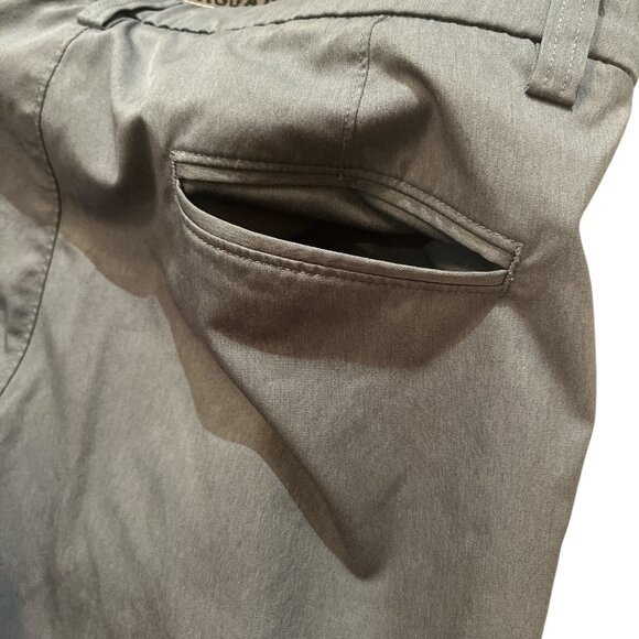 HAGGAR COOL 18 Men's Shorts Size 34 Waist Greyish Blue 4 Pockets Stretch *READ - Picture 6 of 8